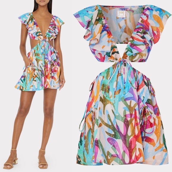 Milly Dresses & Skirts - Milly Cabana Delilah Under The Sea Dress Rainbow Multi Cotton XS